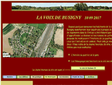 Tablet Screenshot of lavoixdebusigny.fr